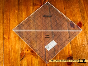 Ruler, 12" Half-Square Triangle On Point by Bloc-Loc