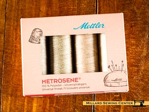 Metrosene 4 Spool Polyester Thread Kit in Beige by Mettler