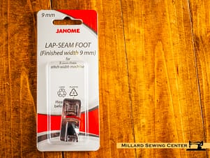 Lap Seam Foot, 5mm & 7mm for Elna & Janome Sewing Machines