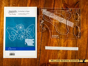 Quilting Template Set, Butterflies In Flight by Westalee Design