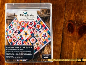 Embroidery Quilt Projects, Farmhouse Star by Lori Holt for Riley Blake Designs