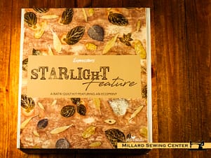 Quilt Kit, Express Yourself! Botanicals Starlight Pebble Pastiche by Riley Blake Designs