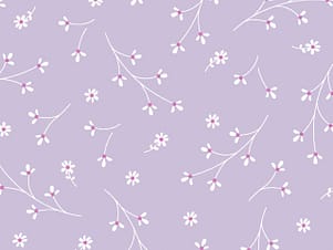 Cotton Flannel Fabric, 43"/44" Wide Kimberbell Basics in Violet Pretty Petals by Maywood Studio