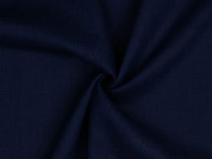 Linen Washed Fabric, 54/55" Wide in Navy by Verhees