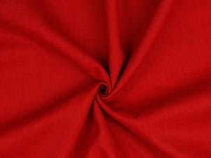 Linen Washed Fabric, 54/55" Wide in Red by Verhees
