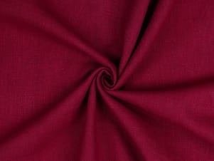Linen Washed Fabric, 54/55" Wide in Cerise by Verhees