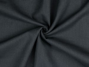 Linen Washed Fabric, 54/55" Wide in Anthracite by Verhees