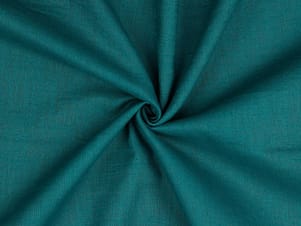 Linen Washed Fabric, 54/55" Wide in Dark Cyan by Verhees