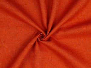 Linen Washed Fabric, 54/55" Wide in Orange by Verhees