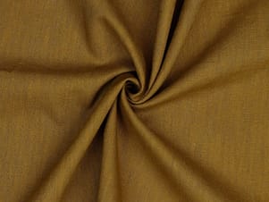 Linen Washed Fabric, 54/55" Wide in Mustard by Verhees