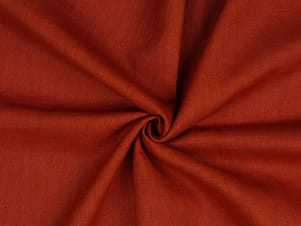 Linen Washed Fabric, 54/55" Wide in Rust by Verhees