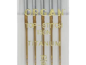 Top Stitch, Titanium Needles By Organ (5 Pack)