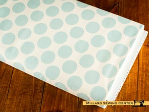 Cotton Fabric, 44" Wide in Dottie Dots Light Blue by Tilda