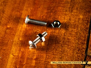 Screw and Hex Nut, Replacement for Plastic Quick Change Feet by Innova