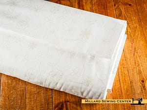 Cotton Fabric, 108″ Wide Kimberbell Basics in Light Cream Swirl Floral by Maywood Studio