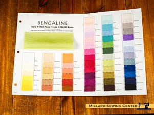 Color Card, Bengaline Moire Solids by EESCO