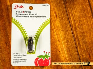 Plastic Molded Fix-A-Zipper Replacement Slider Kit by Dritz