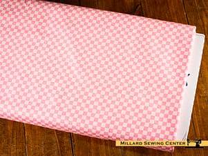 100% Cotton Fabric, 43"/44" Wide in Check Please! 1/4" Tone-on-Tone Check Sugar Pink by Riley Blake Designs