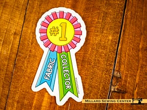 #1 Fabric Collector Award Stickers By Shayla Wolf