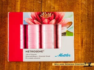 Metrosene 4 Spool Polyester Thread Kit in Pink by Mettler
