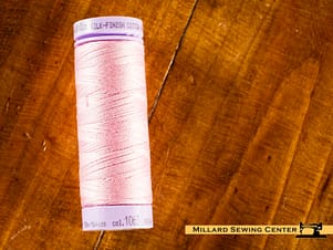 Silk Finish 50wt Mercerized Cotton Sewing Thread in 1063 Tea Rose by Mettler
