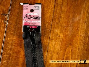 Zipper, Vislon Closed Bottom 5"- 9" in a Variety of Colors by YKK