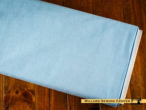 Cotton Fabric, 44″ Wide in Chambray Blue by Tilda