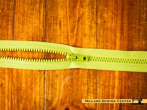 Zipper, Vislon Separating 14"- 28" in a Variety of Colors by YKK