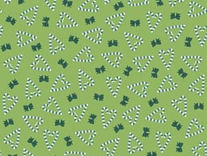 Cotton Fabric, 44″/45″ Wide Kimberbell A Quilty Little Christmas in Candy Cane Hearts by Maywood Studio