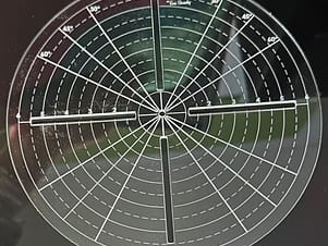 Ruler, Circle Crosshair, 6" or 12" a Westalee Design by Sew Steady