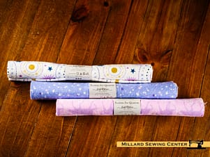 Cotton Fabric, Fat Quarter Single, Assorted Flannel Prints in Blues by Little Feet Boutique