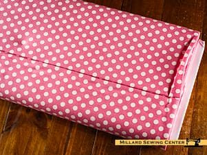 Cotton Fabric, 44" Wide in Medium Dots Red by Tilda