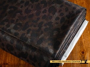 Vicenza Fabric, 58" Wide Knit in Animal Skin Brown by Verhees