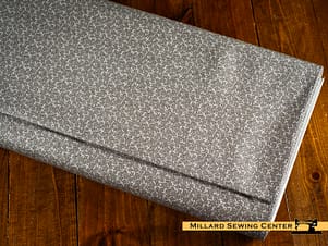 Cotton Fabric, 44″/45″ Wide Moonlit Walk in Tiny Flower Grey by Maywood Studio