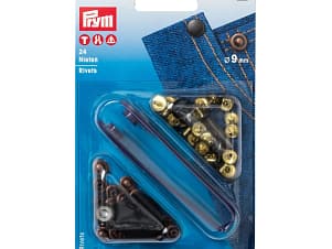 Rivet Set, 9mm 24 Piece with Tool by Prym