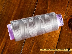 Silk Finish 50wt Mercerized Cotton Sewing Thread in 0331 Ash Mist by Mettler