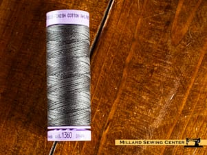 Silk Finish 50wt Mercerized Cotton Sewing Thread in 1360 Whale by Mettler