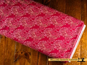 Cotton Fabric, 44" Wide in Berrytangle Burgundy by Tilda