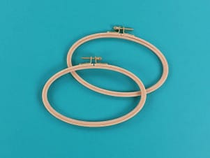 Hoops, Oval, Beechwood by Kimberbell