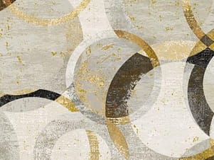 100% Cotton Fabric, 44" Wide in Rings, Gatsby by Deborah Edwards for Northcott