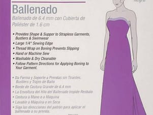 1/4" Boning with 5/8" Polyester Cover, Available in White and Black by Dritz