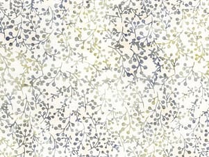 Cotton Fabric, 43"/44" Wide Batiks in Flora Noire Sprigs Spearmint Sprinkles by Riley Blake
