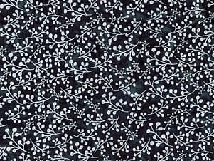Cotton Fabric, 43"/44" Wide Batiks in Flora Noire Sprigs Moody Blues by Riley Blake