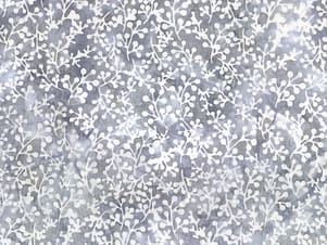 Cotton Fabric, 43"/44" Wide Batiks in Flora Noire Sprigs Dove by Riley Blake