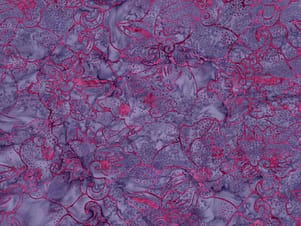 Cotton Fabric, 107"/108" Wide Back Batiks in Vibrant Pointillism Purple Outburst by Riley Blake