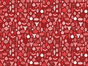 Cotton Fabric, 43"/44" Wide Nutcracker Tradition in Adorn the Tree Berry by Riley Blake
