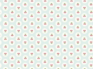 Cotton Fabric, 43"/44" Wide Cotton Nook in Cherries Bleached Denim by Riley Blake