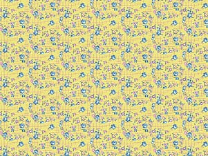 Cotton Fabric, 43"/44" Wide Dear Sweethearts in Apron Grid Yellow by Riley Blake Designs
