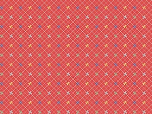 Cotton Fabric, 43"/44" Wide Dear Sweethearts in Pinwheels Red by Riley Blake Designs