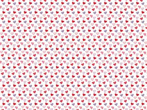 Cotton Fabric, 43"/44" Wide Sweet on You in Hearts White by Riley Blake Designs
